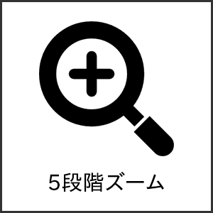 5段階ズーム
